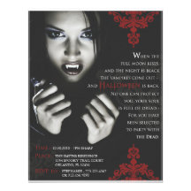 Femme Fatale Halloween Party Invite