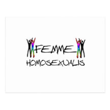 Femme Homosexualis Postcards