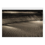 Fence in sand greeting cards