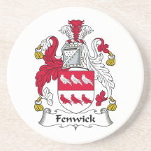 Fenwick Family Crest Beverage Coaster