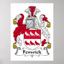 Fenwick Family Crest Poster