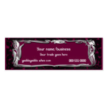 fern leaf paisley business cards