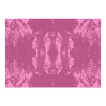 Fern Pattern in Dark Pink. Invite