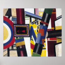 FERNAND LEGER-THE RAILWAY CROSSING-LARGE POSTER