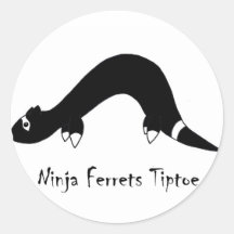 Ferret Ninja Sticker