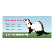 ferret photo card custom rack card