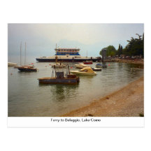 Ferry to Belaggio, Lake Como Postcards