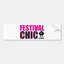 Festival Chic Bumper Sticker