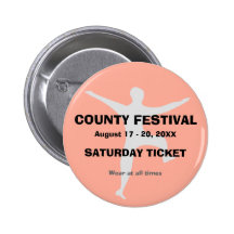 Festival Event Admission Ticket Button Badge 2