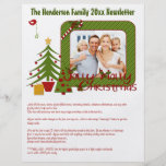 Festive Christmas Newsletter with Photos Flyers