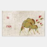 Festive Dreamy Camels Gift Sticker