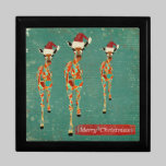 Festive Giraffes Christmas Gift Box gift boxes