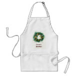 Festive Holiday Wreath Apron