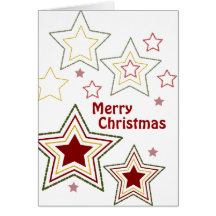 Festive Stars Christmas Card