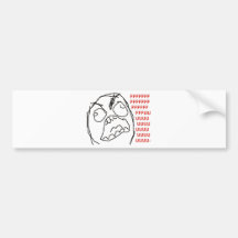 FFFFFFFUUUUUU - Rage! Bumper Stickers