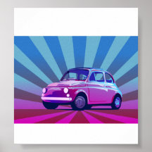 Fiat 500 Bunt Print