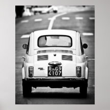 Fiat 500, cinquecento, in Rome, Italy, Posters