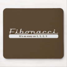 fibonacci... It's as easy as 1, 1, 2, 3 Mouse Pads