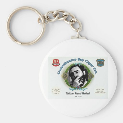 Fidel Castro Guantanamo Bay Cuba Cigar Company Key Chains