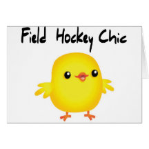 Field Hockey Chic Greeting Cards