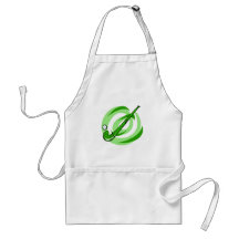 Field Hockey green logo Aprons