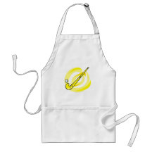 Field Hockey yellow logo Apron