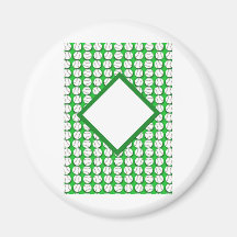 Field of BaseBalls Fridge Magnets