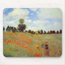 Field of Poppies, Claude Monet Mousepads