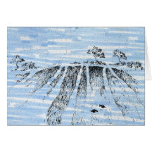 Field with Crows by Alexandra Cook aka Linandara Greeting Card