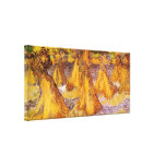 Field with Stacks of Wheat by Van Gogh. canvas prints