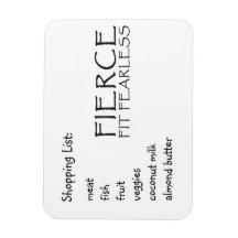 Fierce Shopping List Flexible Magnets
