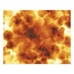 Fiery burning inferno explosion photo print