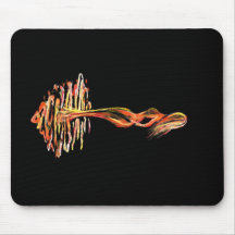 Fiery Girl Mouse Pad