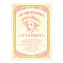 Fiesta Birthday Invitations