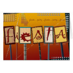 Fiesta = party invitation card