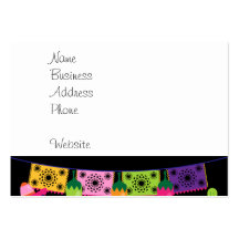 Fiesta Party Sombrero Cactus Limes Peppers Maracas Business Card