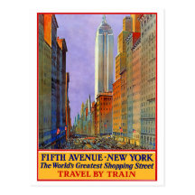 Fifth Avenue - New York Postcard