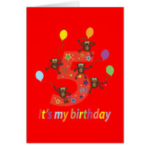 Fifth Birthday Gift (Five Years) Card