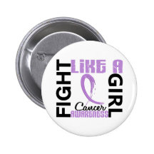 Fight Like A Girl 3.3 General Cancer Pin