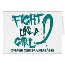 Fight Like A Girl 5.3 Ovarian Cancer Greeting Cards