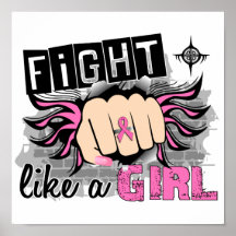 Fight Like A Girl Breast Cancer 27.8 Poster