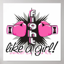Fight Like A Girl Breast Cancer 32.8 Poster
