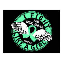 Fight Like A Girl Celiac Disease 16.5 Post Cards