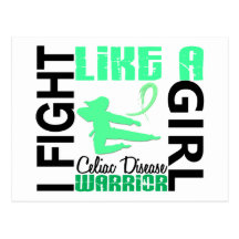 Fight Like A Girl Celiac Disease 3.2 Postcards