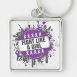 Fight Like a Girl Cool Button - Lupus Key Chains