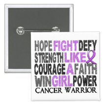 Fight Like A Girl General Cancer 23.4 Pin