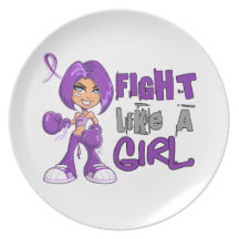 Fight Like a Girl Leiomyosarcoma 42.8.png Dinner Plates