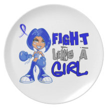 Fight Like a Girl Rectal Cancer 42.8.png Party Plate