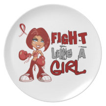 Fight Like a Girl Sickle Cell Disease 42.8.png Party Plates