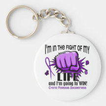 Fight Of My Life 2 Cystic Fibrosis Keychains